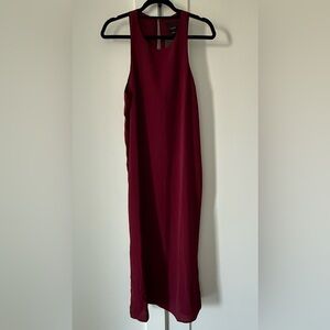 Lumiere Deep Wine  Midi/Maxi Pencil Dress